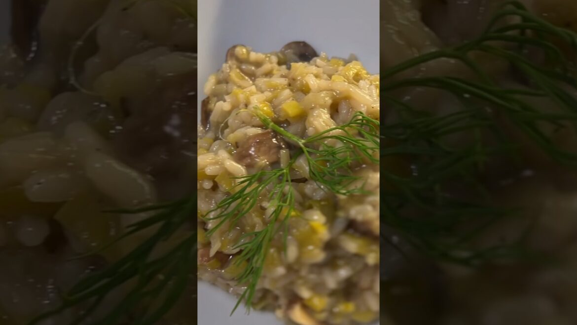 Risotto poireaux champignons et truffes #cooking #food #truffe #risottorecipe