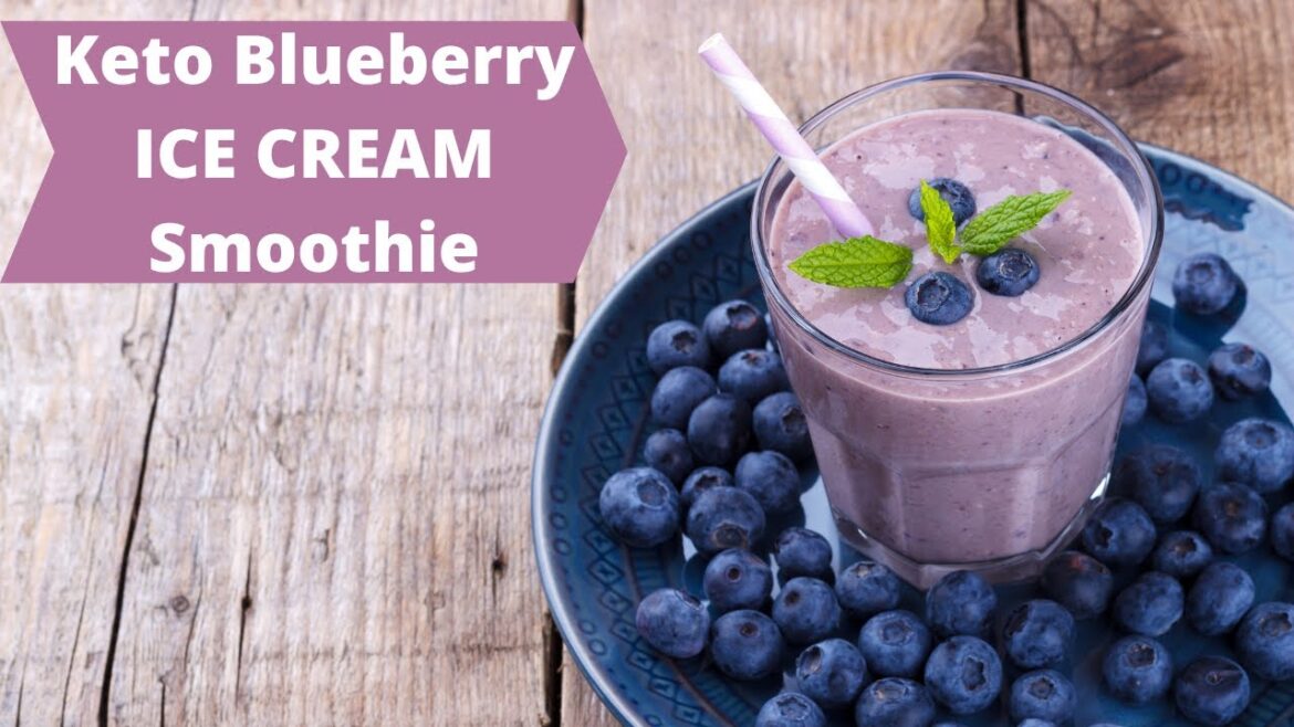 KETO blueberry ICE CREAM Smoothie recipe KETO blueberry ICE CREAM Smoothie recipe