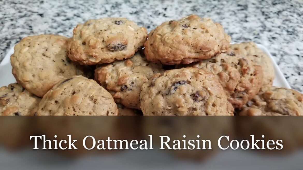 Thick Oatmeal Raisin Cookies Recipe Thick Oatmeal Raisin Cookies Recipe