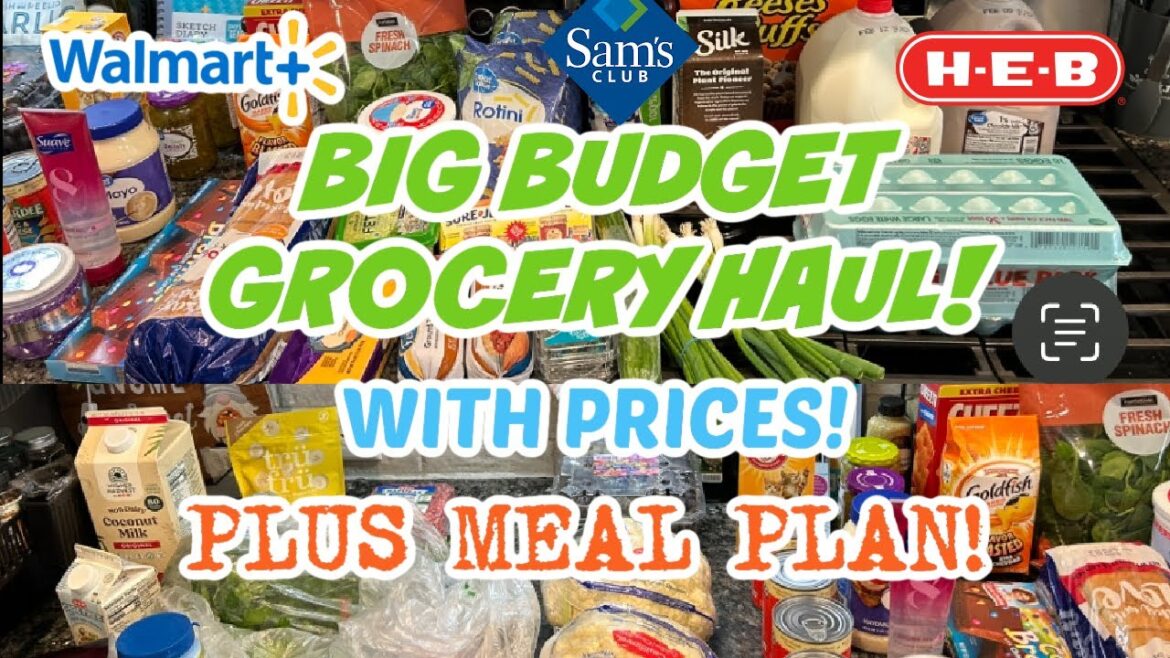BIG BUDGET GROCERY HAUL | BIG BUDGET HAUL PLUS MEAL PLAN | GROCERY HAUL WITH PRICES AND MEAL PLAN