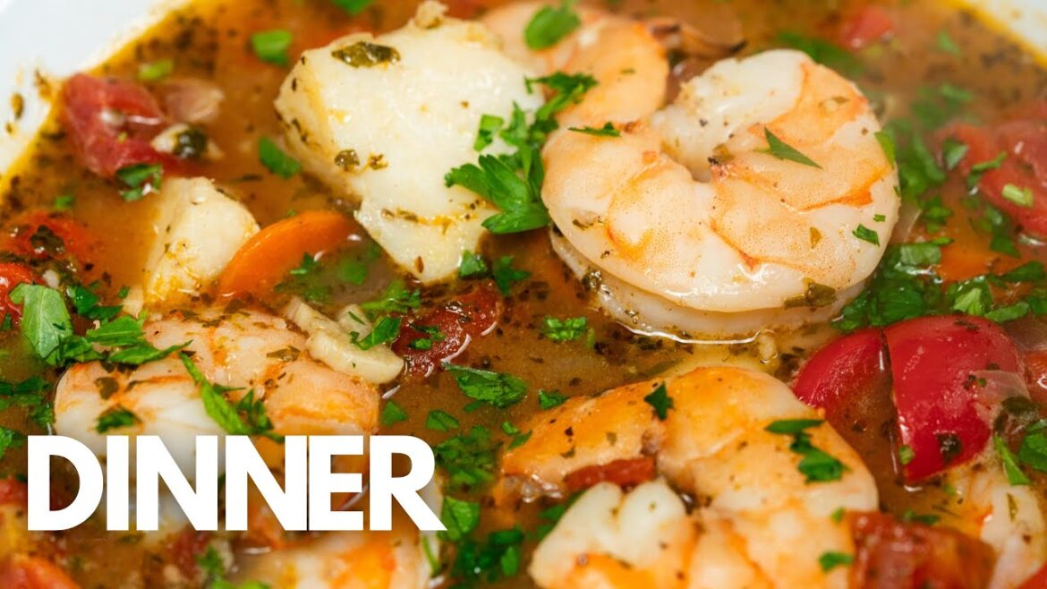 Mediterranean Fish & Stew | Easy & Healthy One-Pan Recipe | Shrimp Mediterranean Fish & Stew | Easy & Healthy One-Pan Recipe | Shrimp