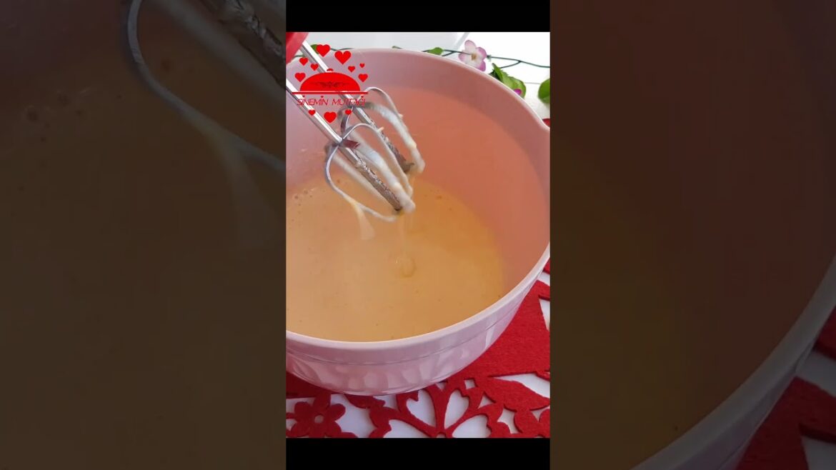 Çok kolay az malzemeli su tatlısı -sünger tatlısı tarifi