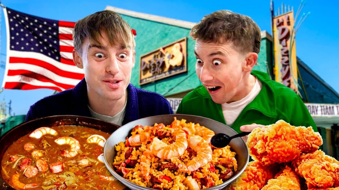 Brits try Louisiana Soul food for the first time!