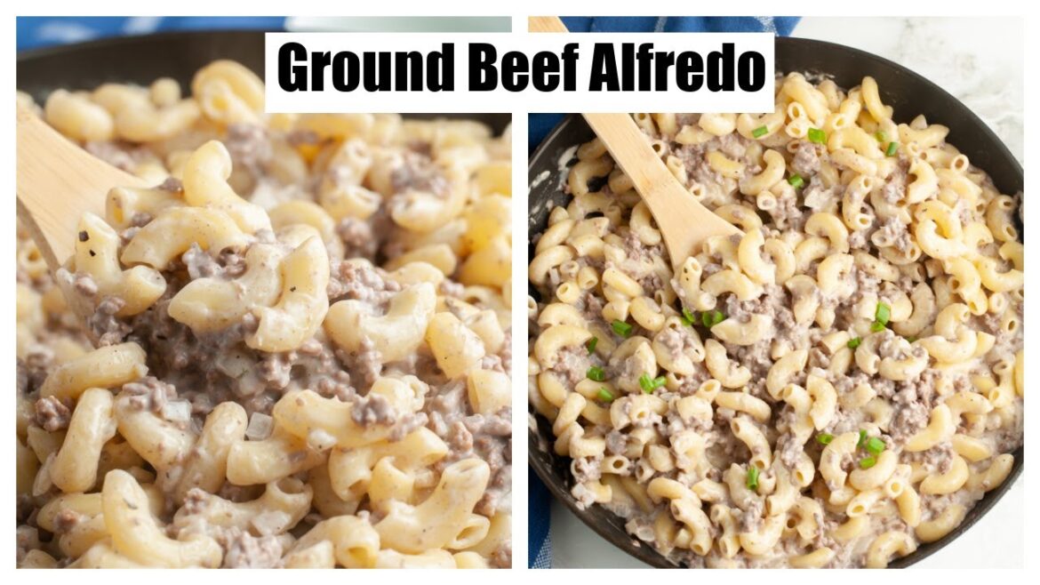 Ground Beef Alfredo Pasta Recipe