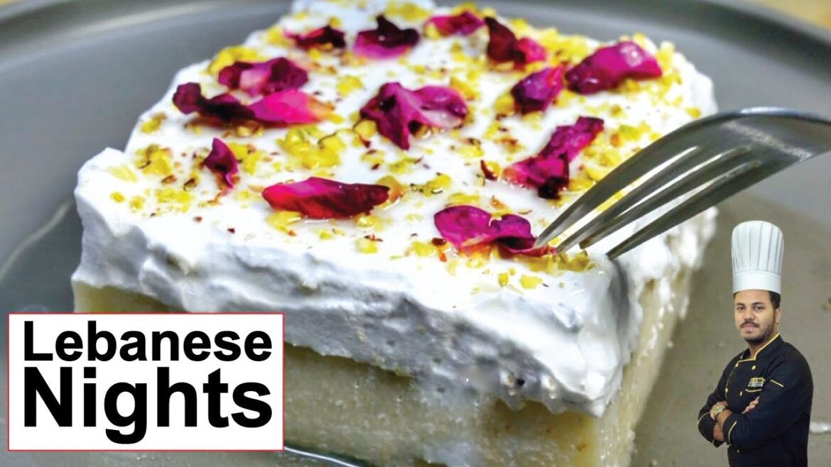 Layali Lubnan | Lebanese Nights | Traditional Lebanese Dessert | Semolina Pudding | Chef Saim Sarosh