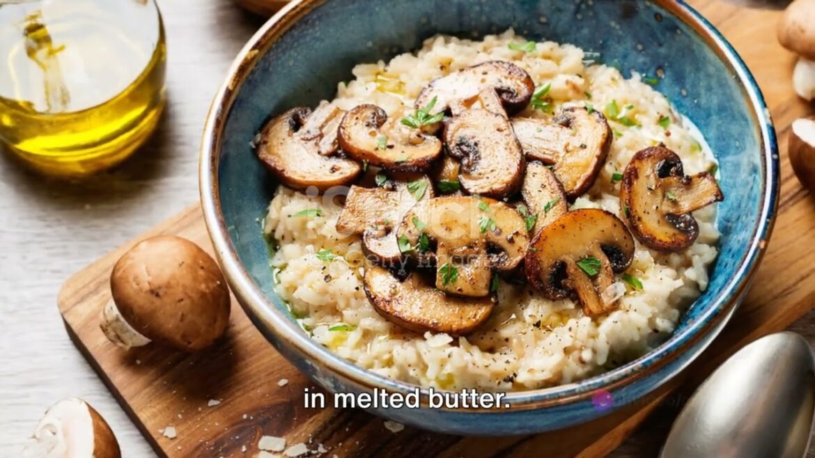 Short and Easy mushroom risotto Recipe