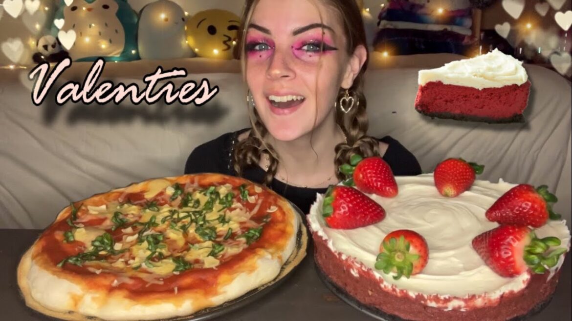 ITALIAN PIZZA AND RED VELVET CHEESECAKE MUKBANG (Vegan) ITALIAN PIZZA AND RED VELVET CHEESECAKE MUKBANG (Vegan)