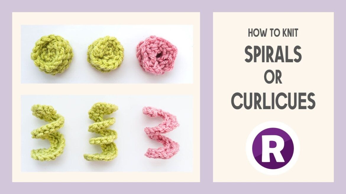 How to Knit: Spirals or Curlicues | Fun Decorative Curls – 3 Ways | Knitting Pattern How to Knit: Spirals or Curlicues | Fun Decorative Curls - 3 Ways | Knitting Pattern