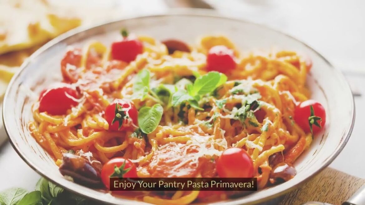 “What’s in your pantry challenge! Here’s My Pasta Primavera Dish! "What's in your pantry challenge! Here's My Pasta Primavera Dish!