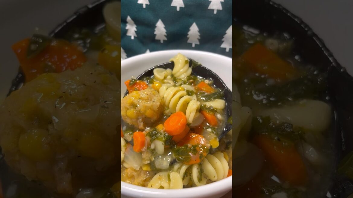 a moment for this homemade soup - similar to Italian wedding #soup #shorts #cooking