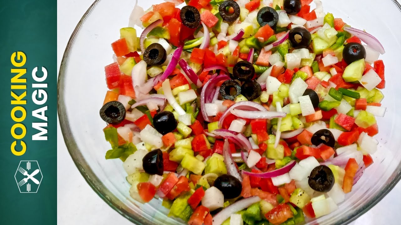 Black Olive Salad Recipe Cooking Magic Dining and Cooking