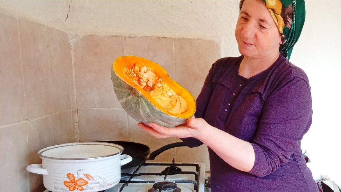 #canlı Kış Bitmeden Şöyle Bir Kabak Tatlısı Yapalım.Üzerinede Birazcık Tahin Dökelim