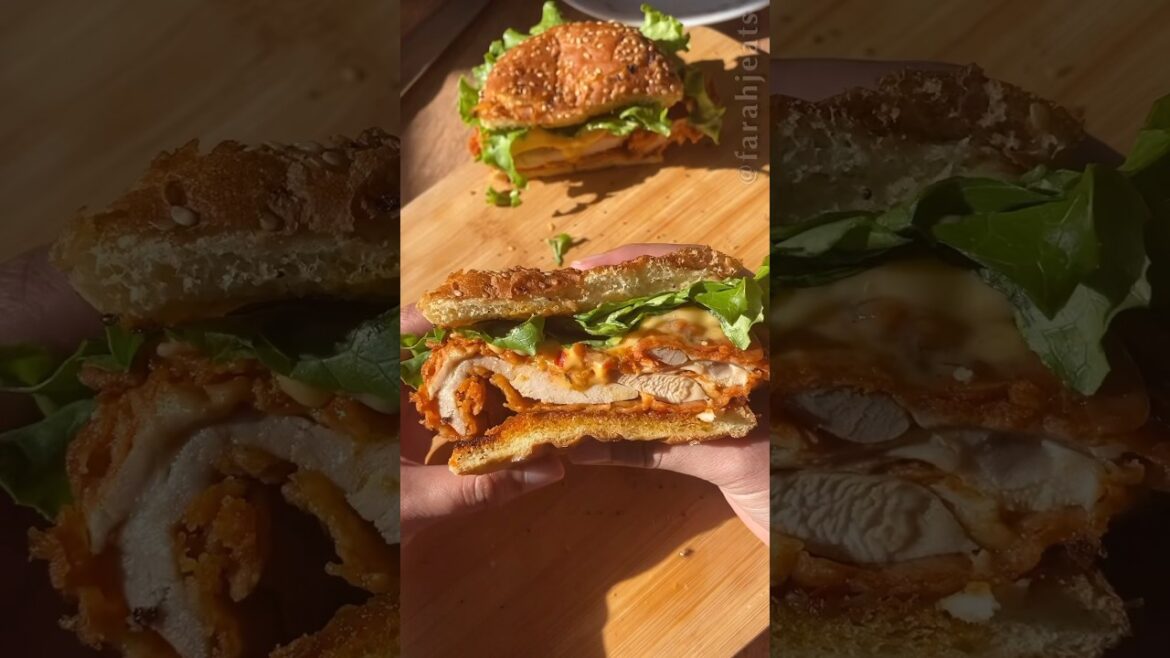 You have to try this crispy chicken burger (sandwich) recipe!