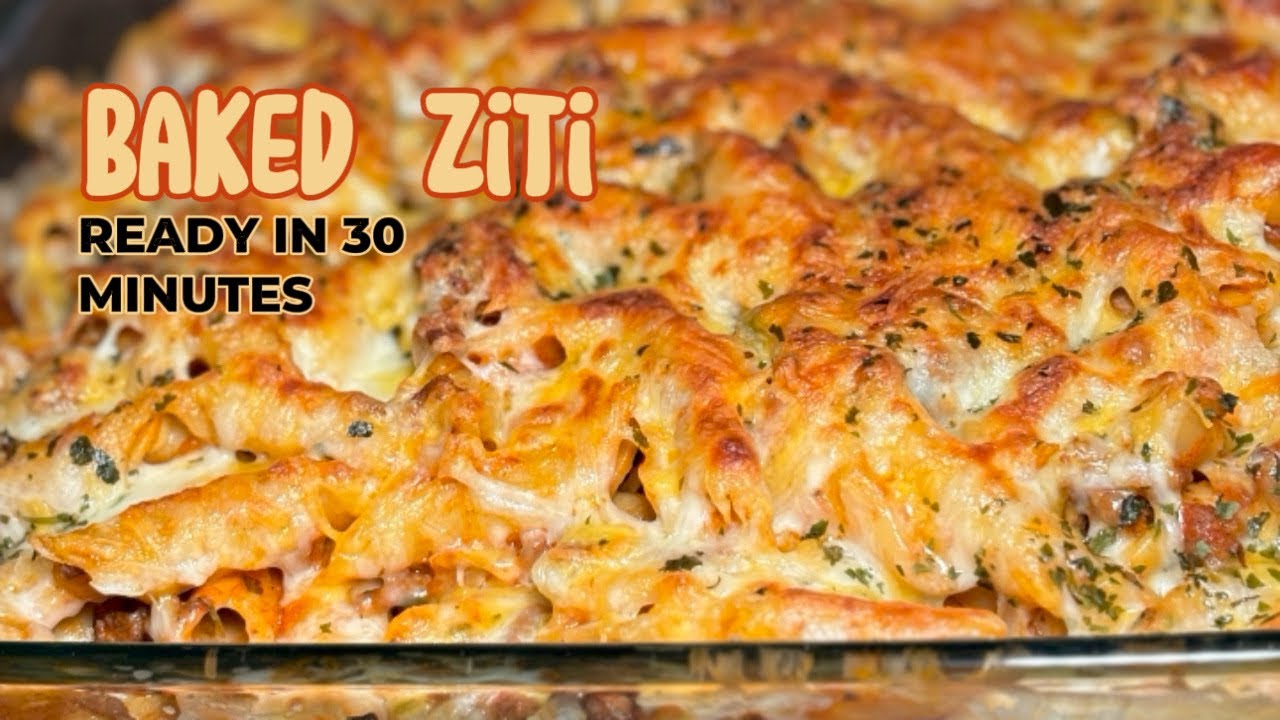 The BEST CHEESY BAKED ZITI How to Make Baked Ziti The Easy Way