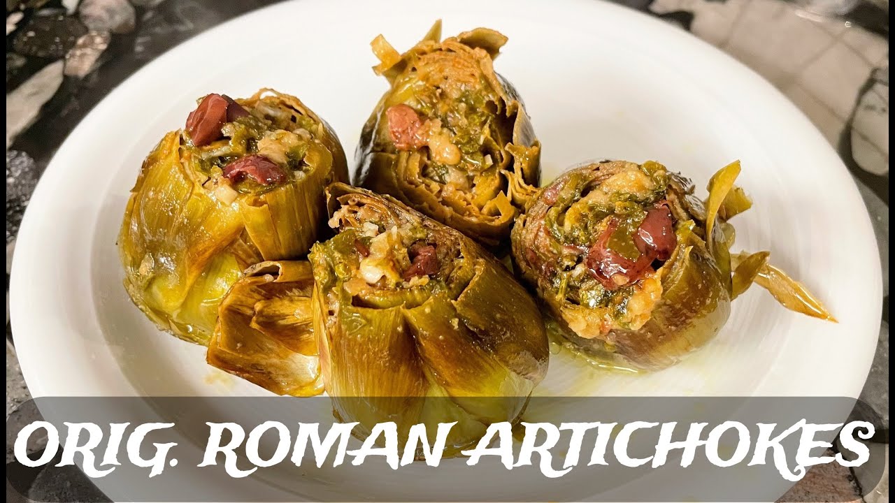 CARCIOFI ALLA ROMANA how to cook stuffed artichokes like in Rome, soft