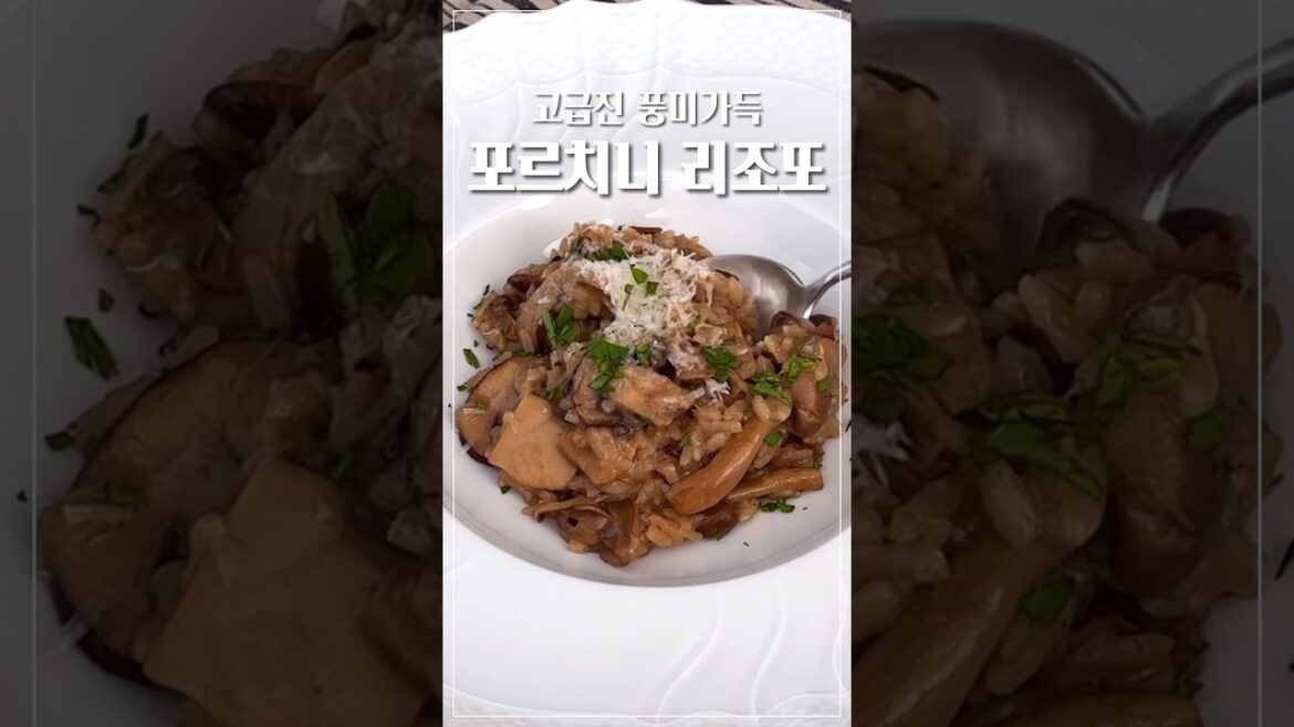 풍미 가득 고급진 맛! 포르치니 버섯으로 리조또 만들기ㅣ이탈리아 현지 레시피ㅣMushroom risotto recipe 풍미 가득 고급진 맛! 포르치니 버섯으로 리조또 만들기ㅣ이탈리아 현지 레시피ㅣMushroom risotto recipe