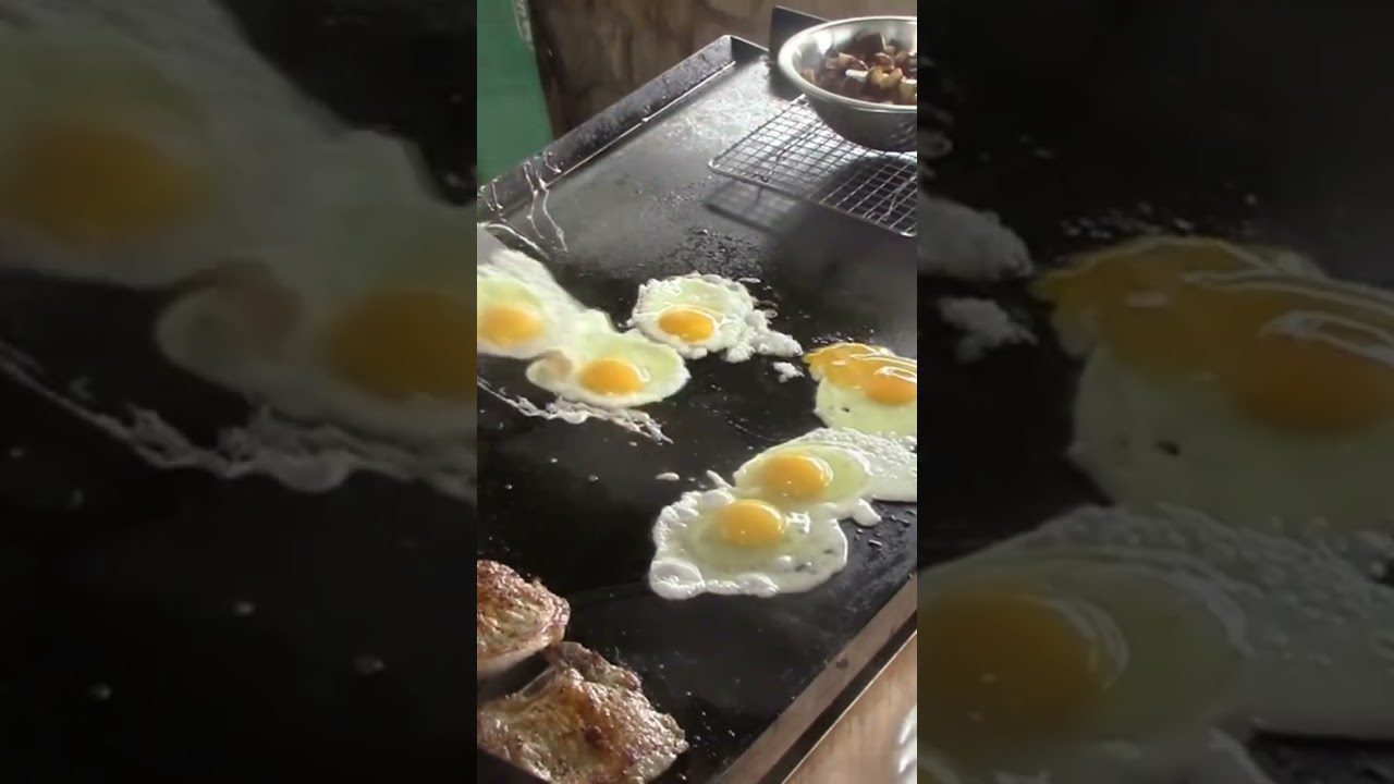 Over Easy Eggs On The Blackstone Griddle egg overeasy breakfast