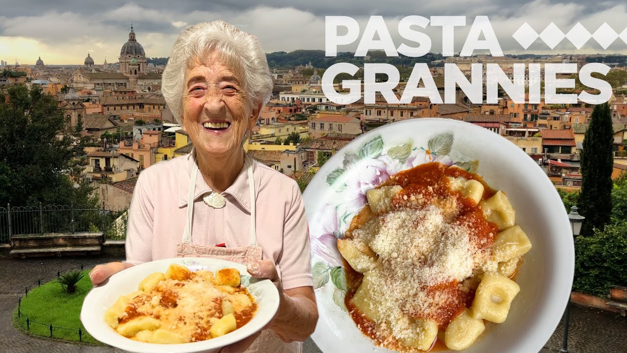 95yr old Mirella from Rome makes gnocchi with tomato sauce! | Pasta ...
