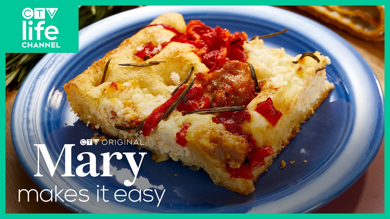 No Knead Focaccia Pizza Recipe | Mary Makes It Easy - Dining and Cooking