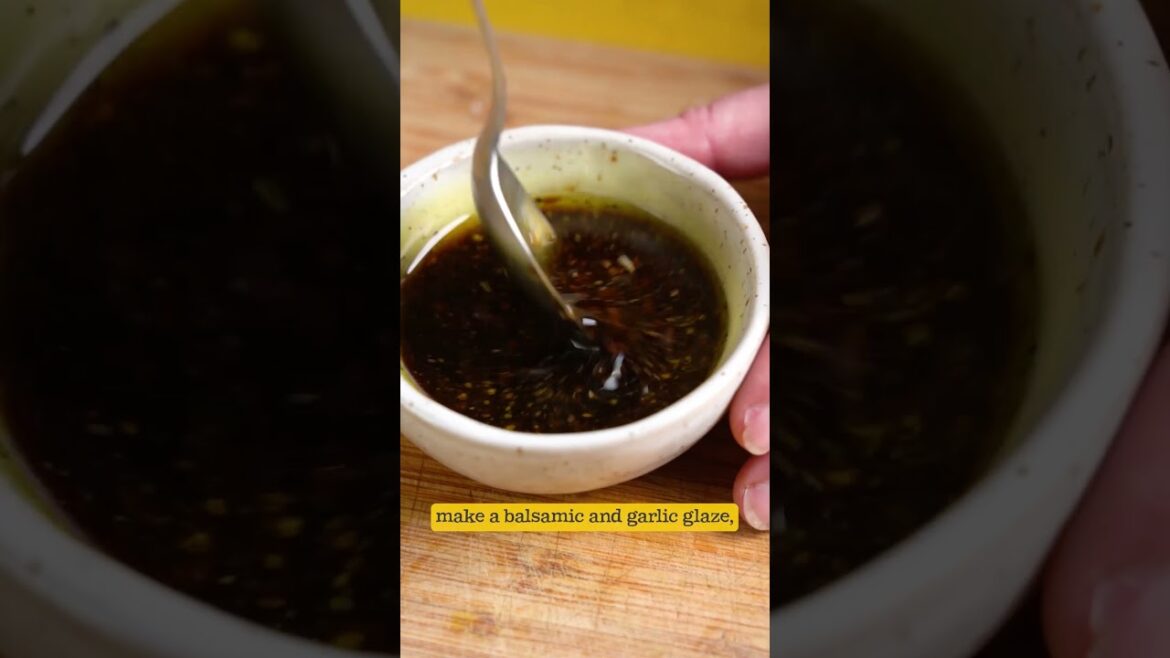 Balsamic Glazed Purple Sprouting Broccoli