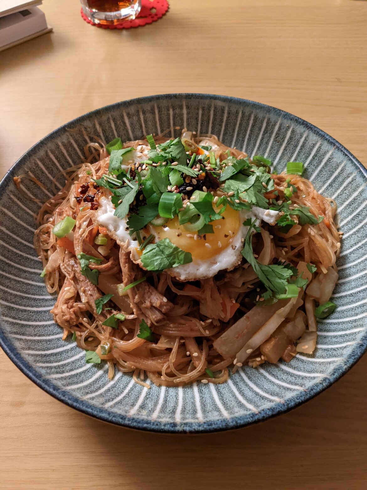 Pulled pork stir fry