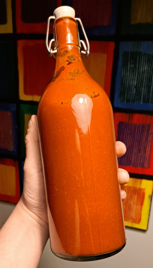 Does anyone else have a "homemade hot sauce megamix" bottle? :)