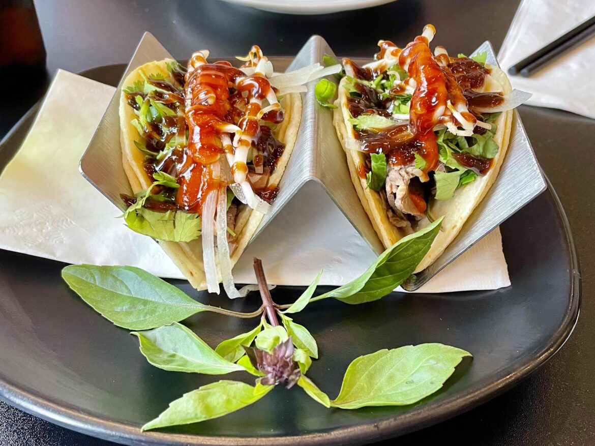 Brisket Pho Tacos from Chateau Lemongrass