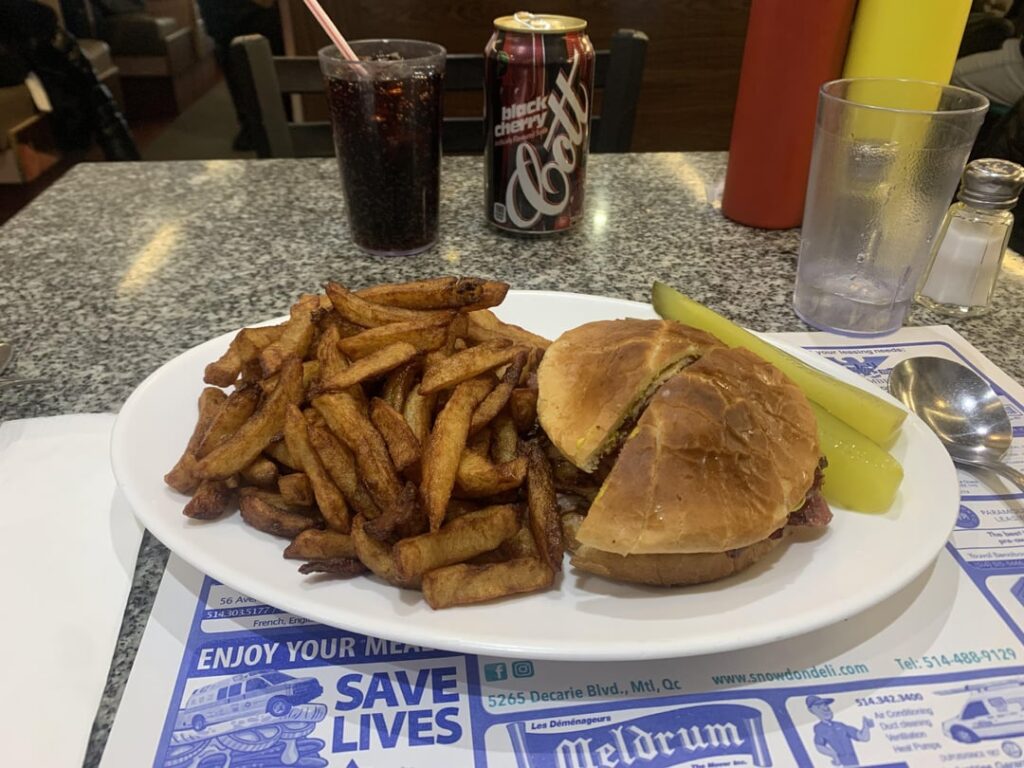 The Club Roll at Snowdon Deli (Montreal)