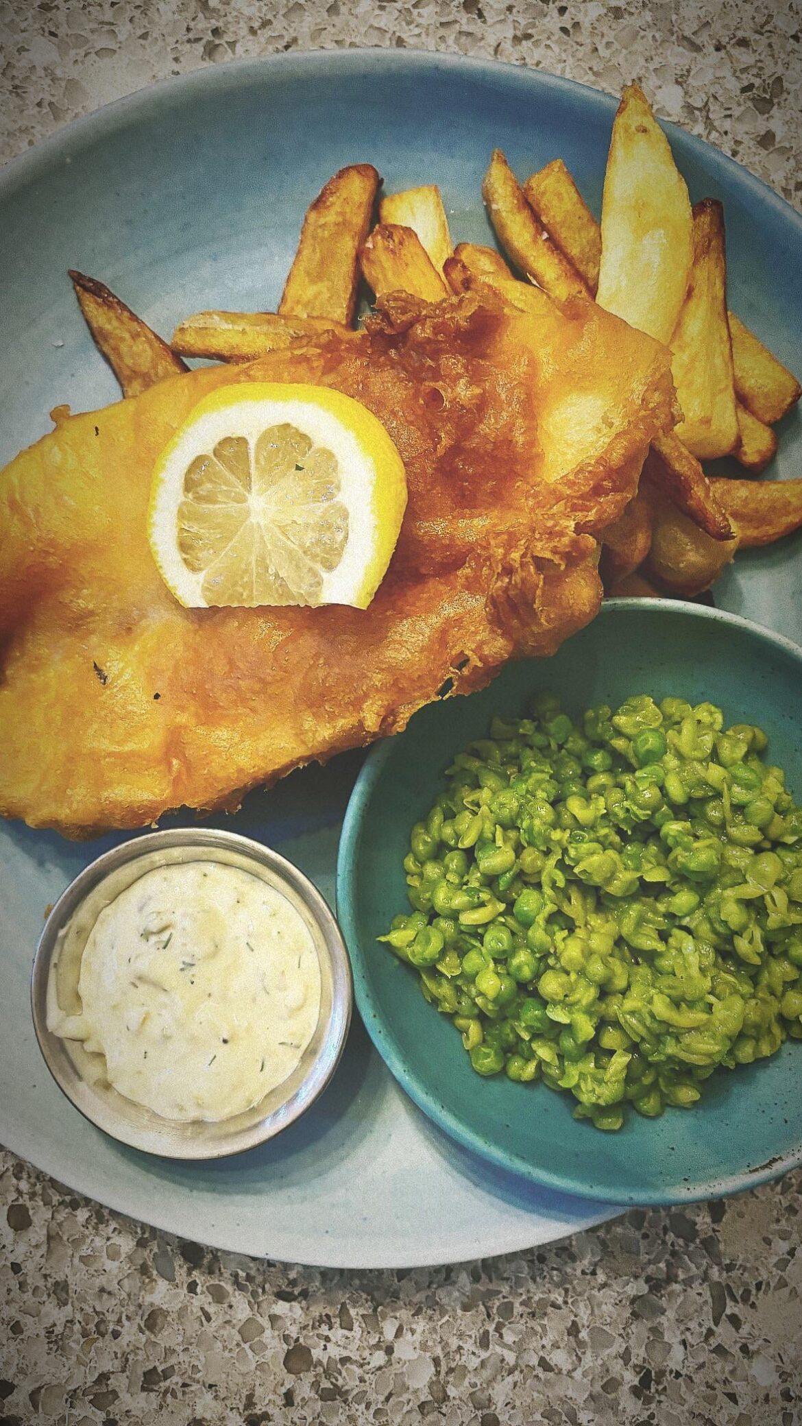 Fish n Chips + mushy peas