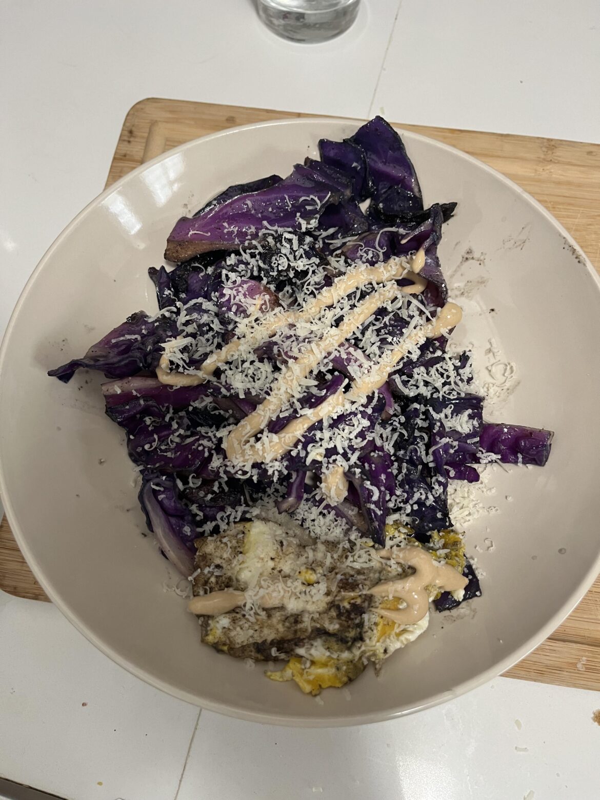 eggs and cabbage breakfast