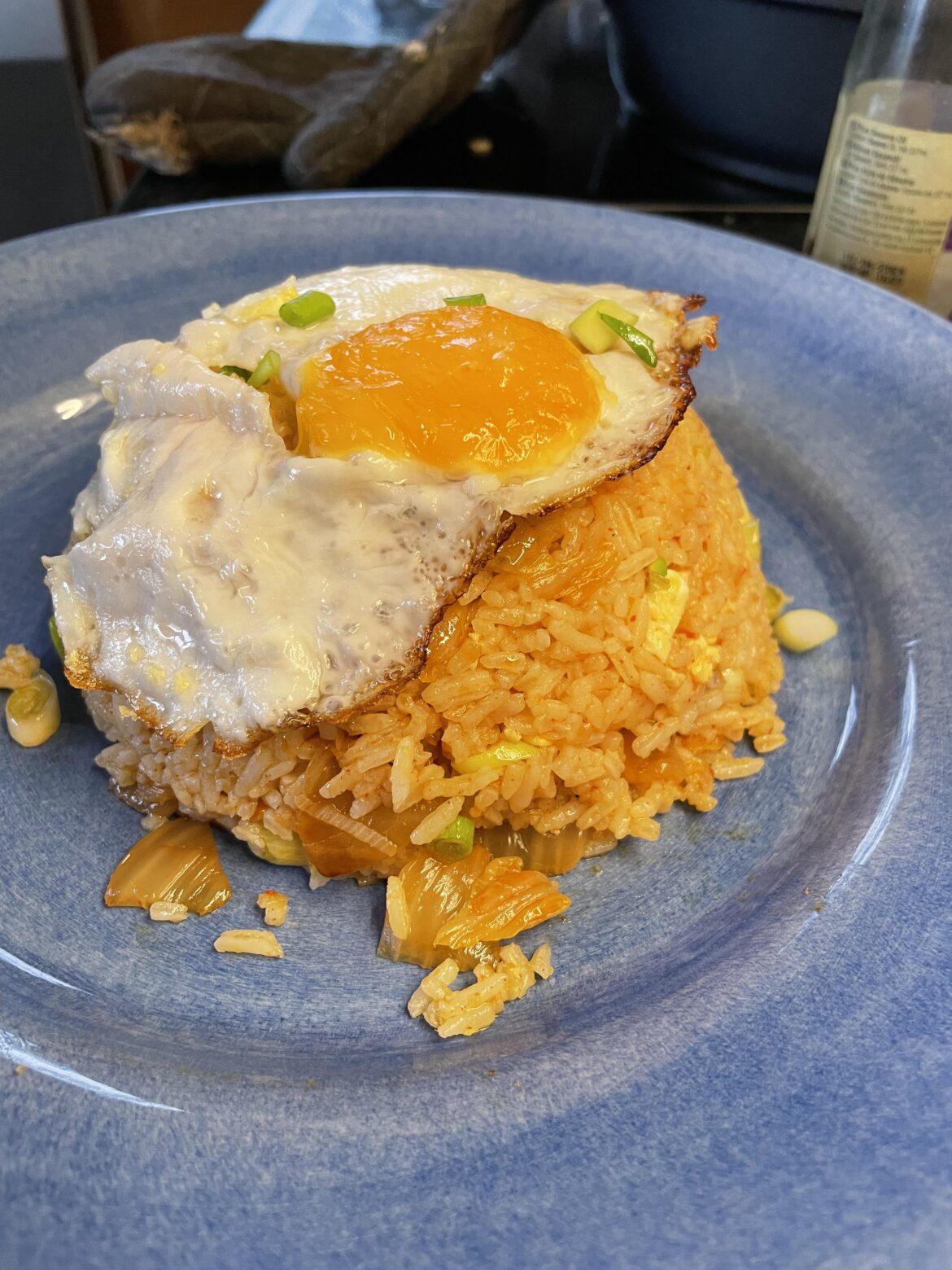 Kimchi fried rice.