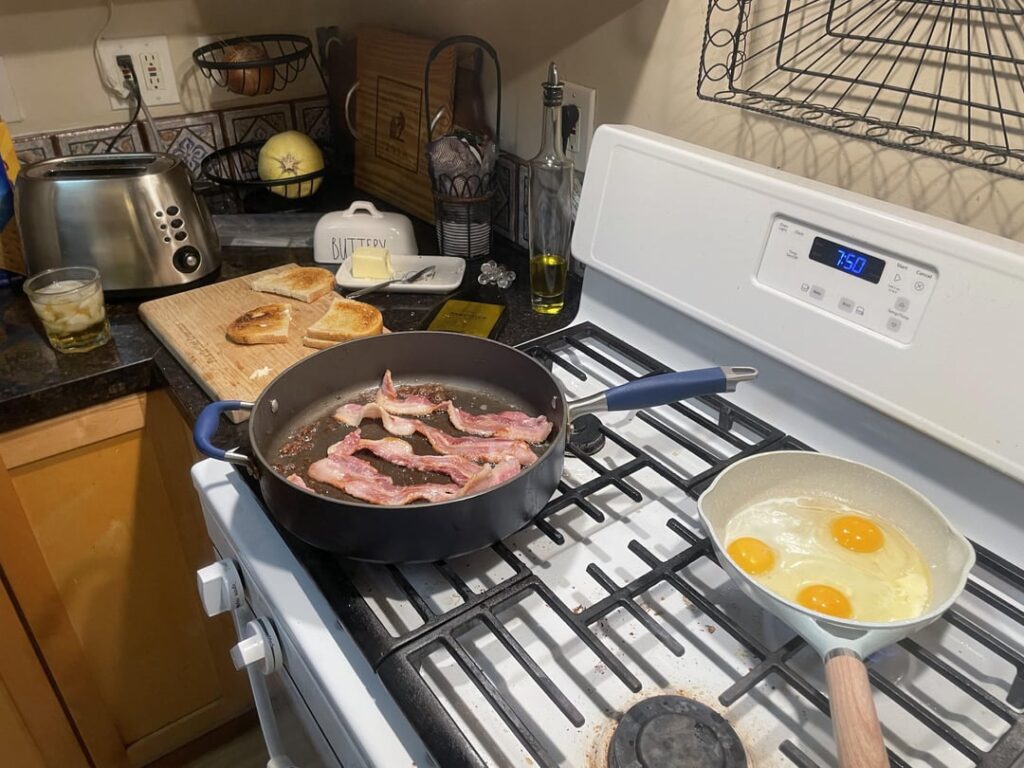 Drunk breakfast for dinner is always a winner