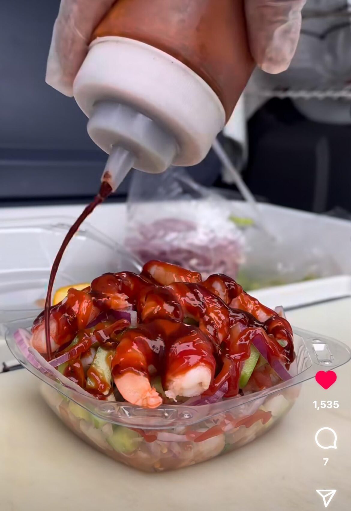 What are all the sauces they add on top of ceviche