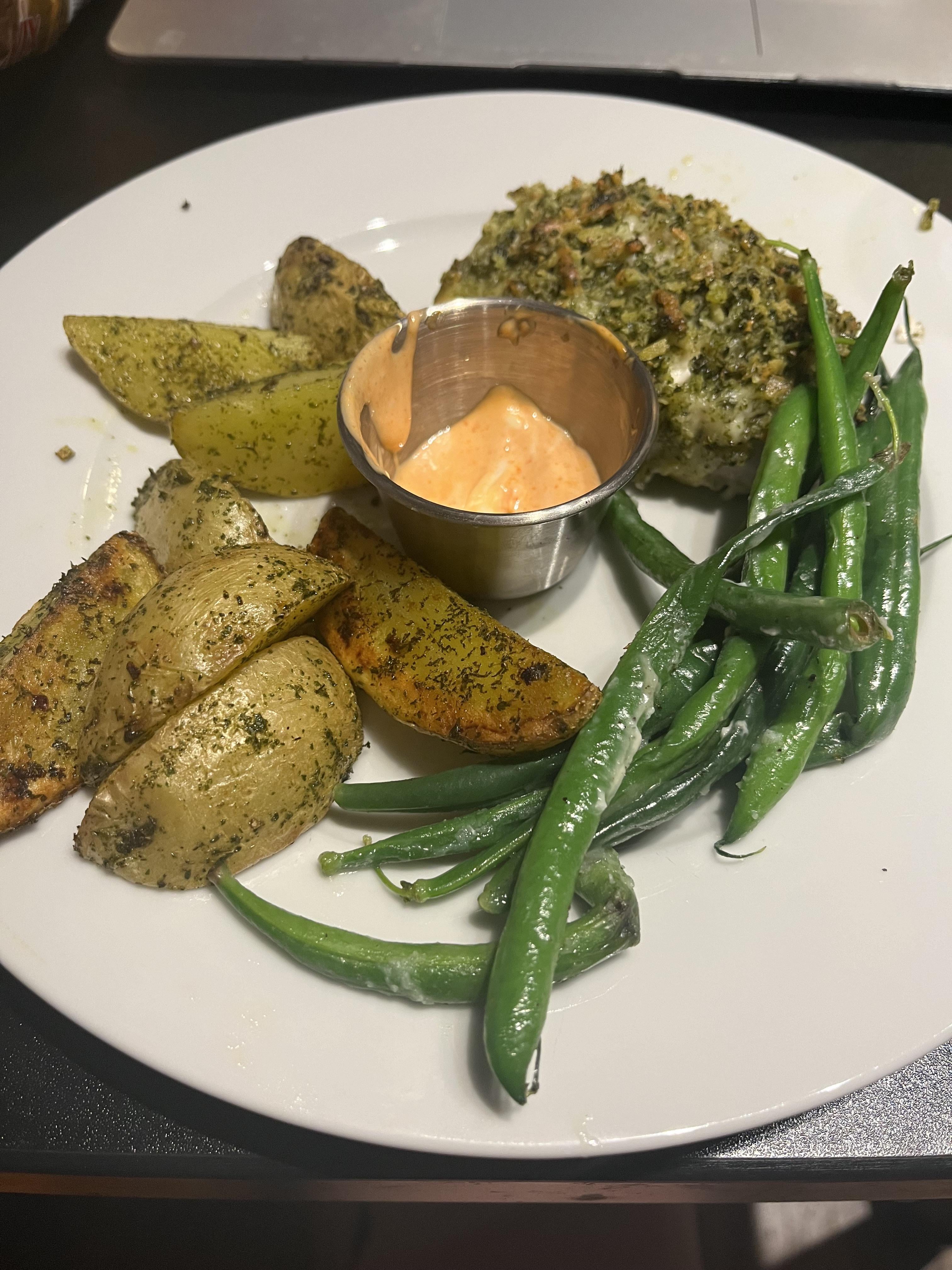 2/12/24 Monterey Jack Unfried Chicken Dining and Cooking