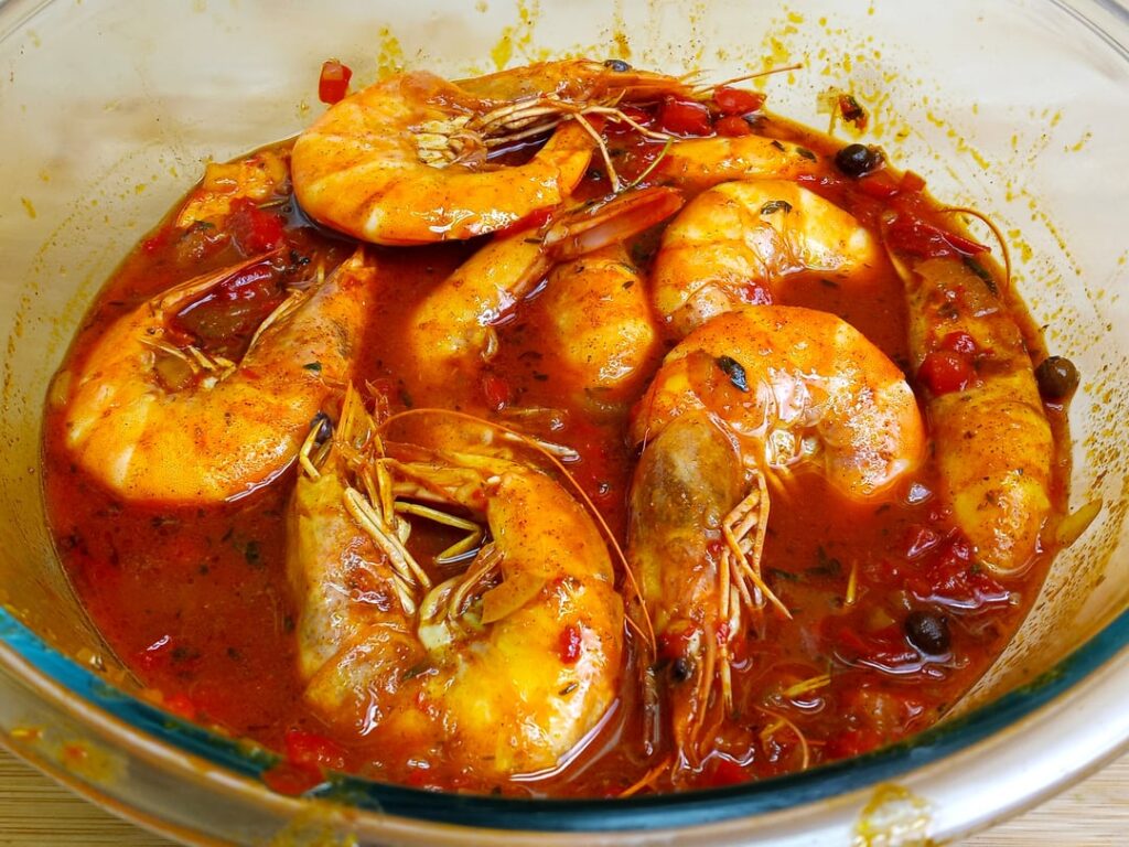 Jamaican Pepper Shrimp with Scotch Bonnets