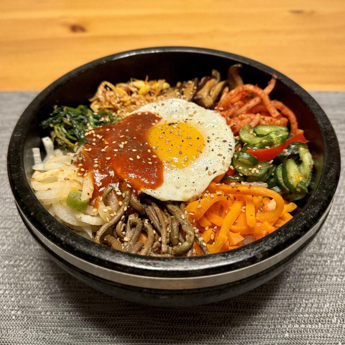 HMart bibimbap veggies to the rescue for supper after a long week