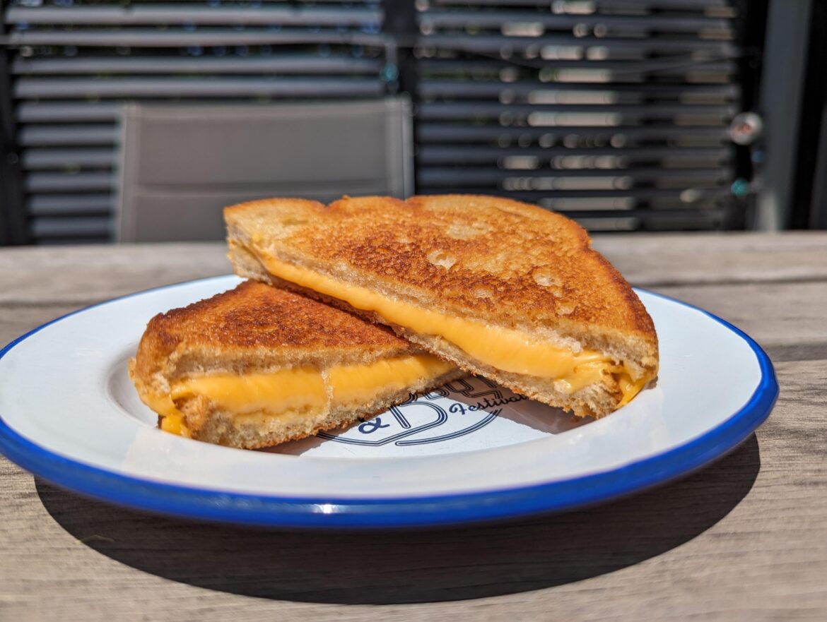Photogenic grilled cheese I made yesterday