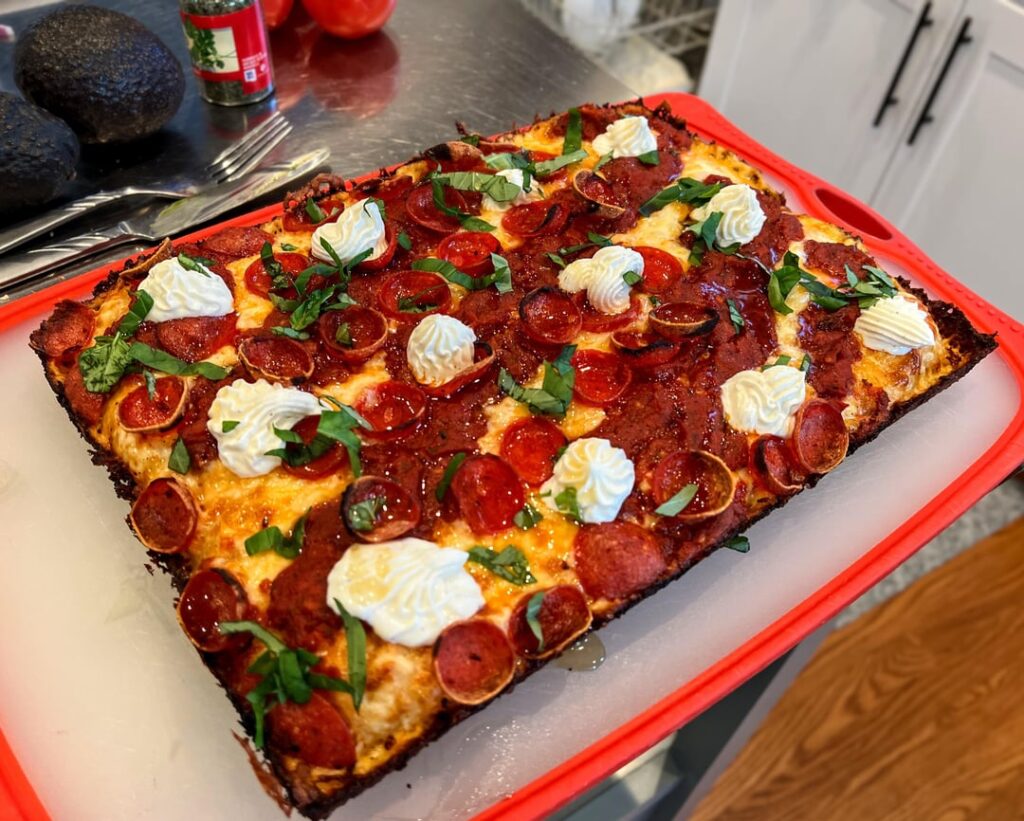 My First Attempt at Making Detroit Style Pizza
