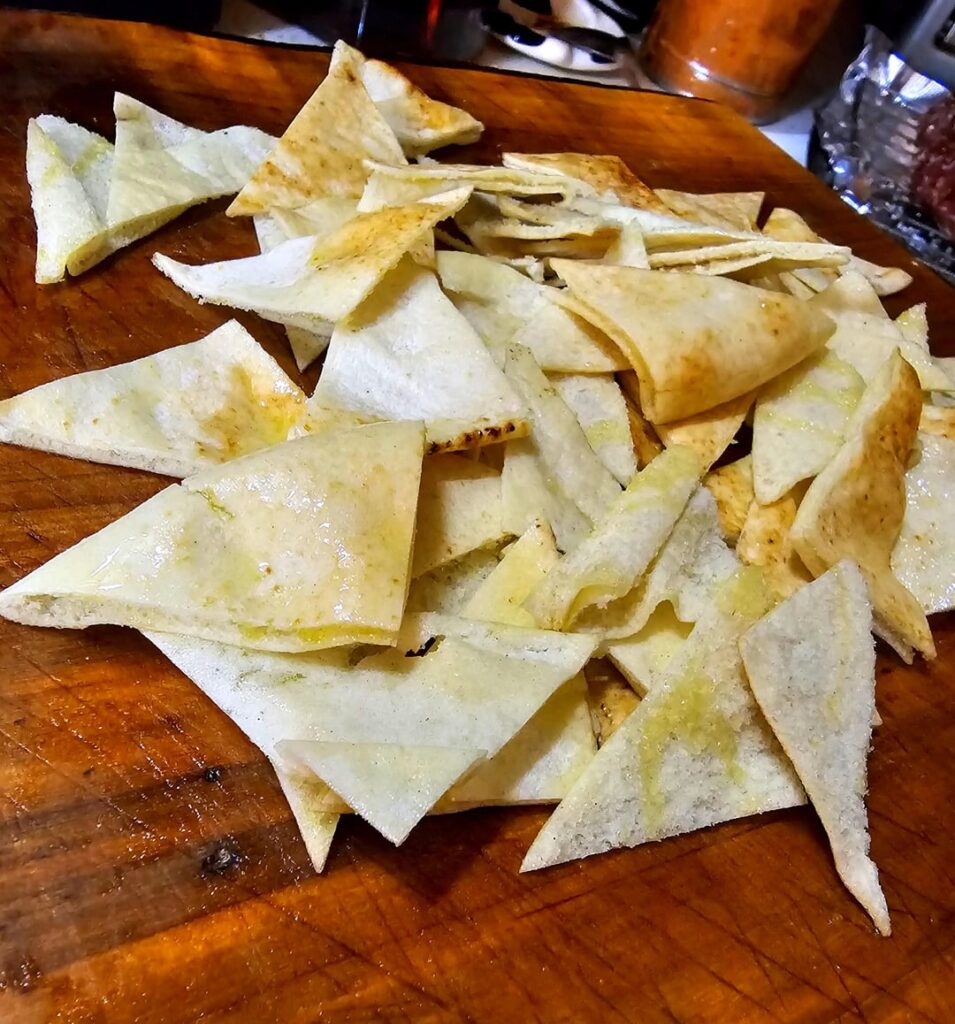 Garlic Pepper Pita Chips (Plain w/ Tumeric for Dogs)