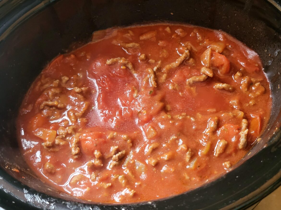 Slow cooker spaghetti bol on the go❤️