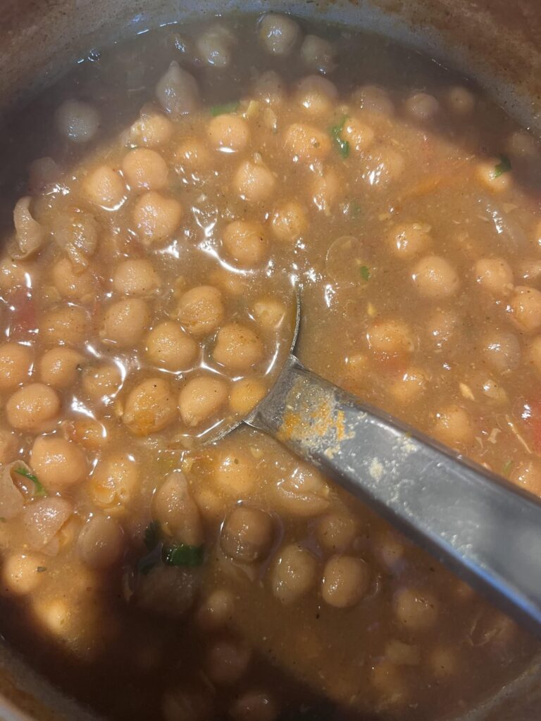 No Oil Chana Masala