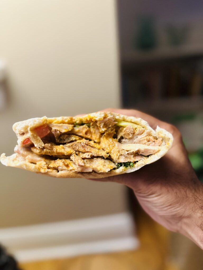 Succulent and juicy shawarma at shawarma Empire