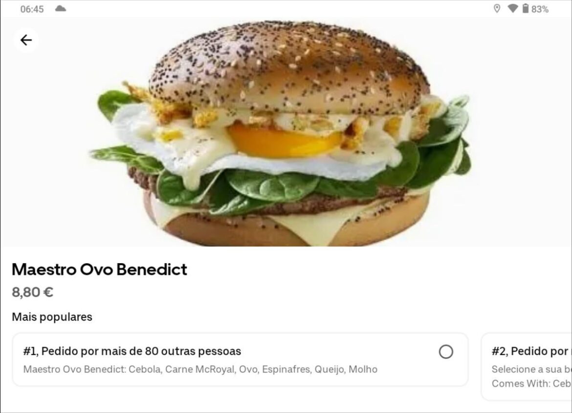 McDonald's now also has an egg burger