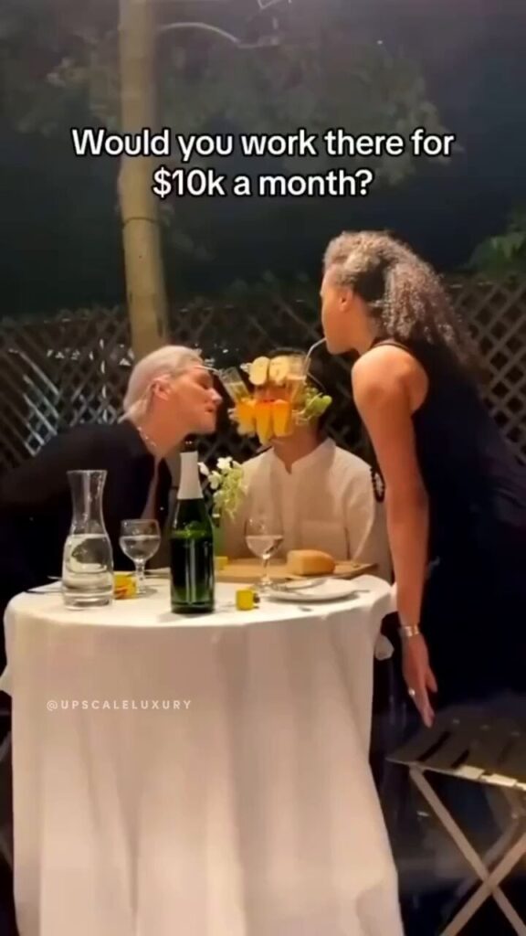 Awkward dining Menage a Trois