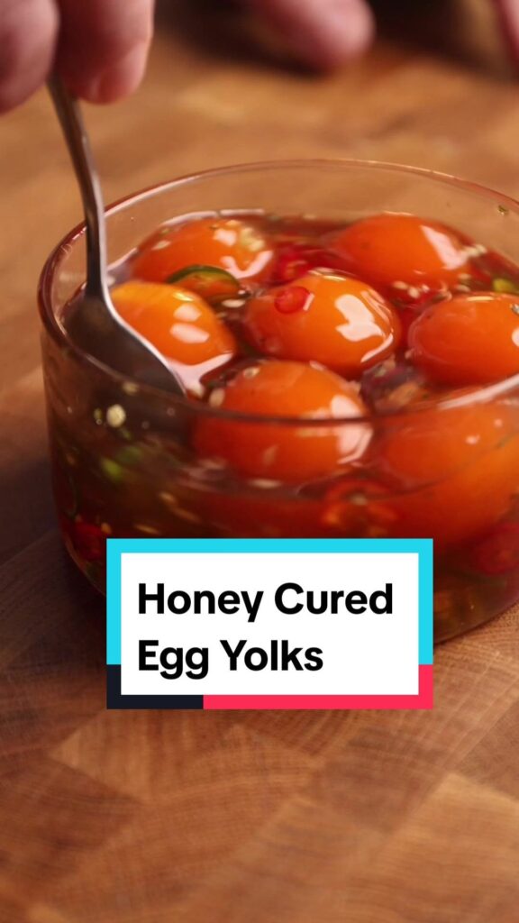 Honey cured egg yolks serving ideas?