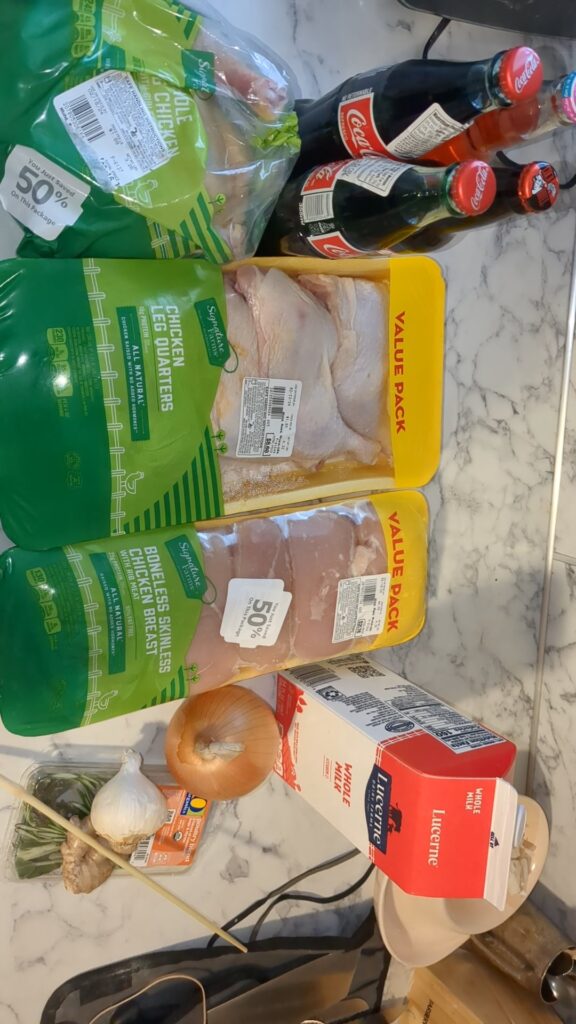 Chicken stock ingredients/ recipe and a few things Chicken stock ingredients/ recipe and a few things