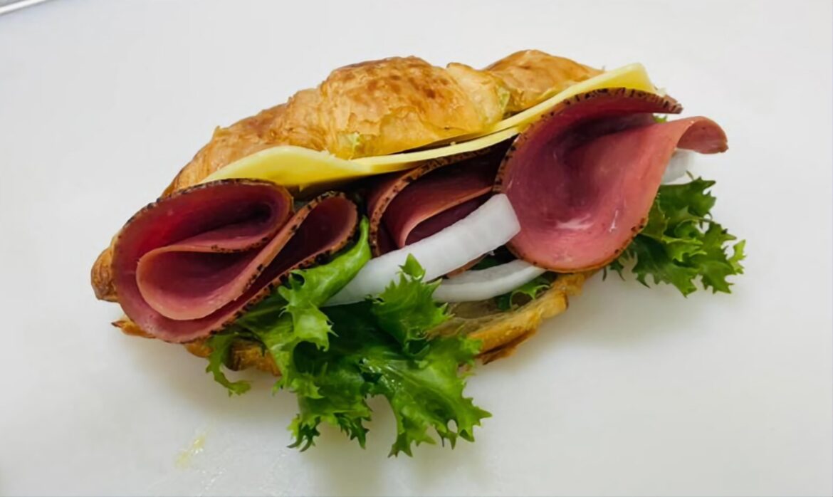 Roast Beef Croissant Sandwich for Dinner