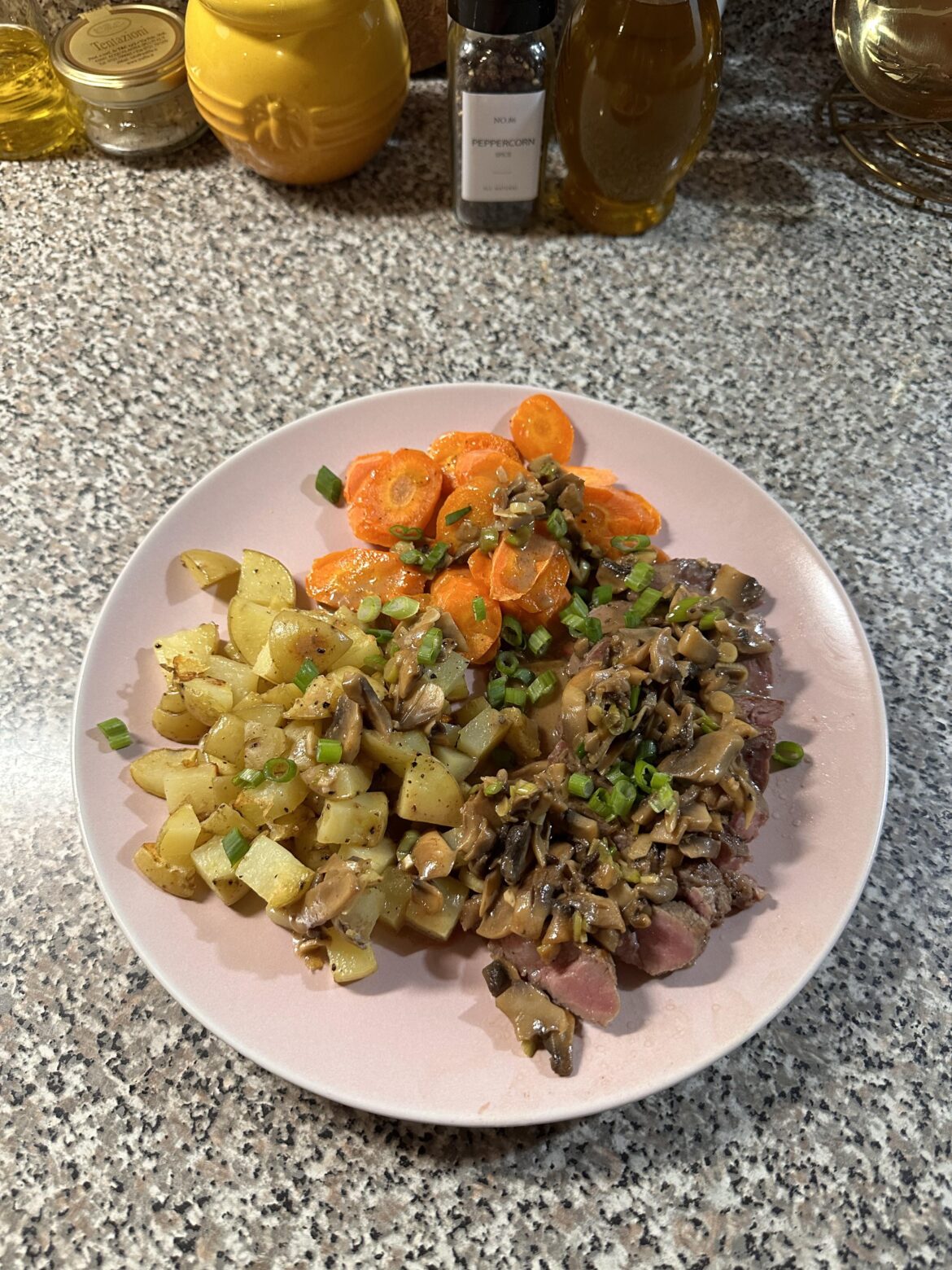 Steak with Mushroom Cream Sauce 9.5/10