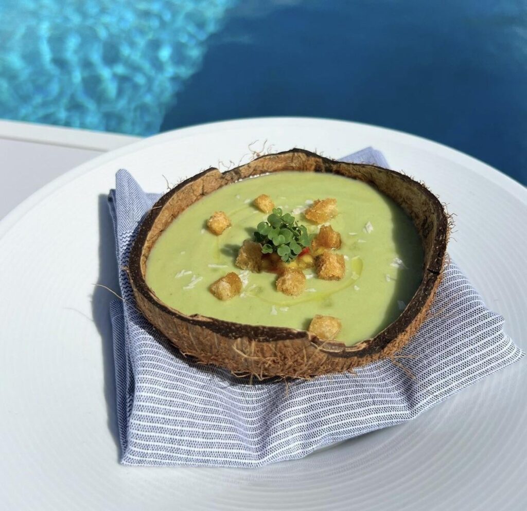 Cucumber and Coconut Gazpacho.