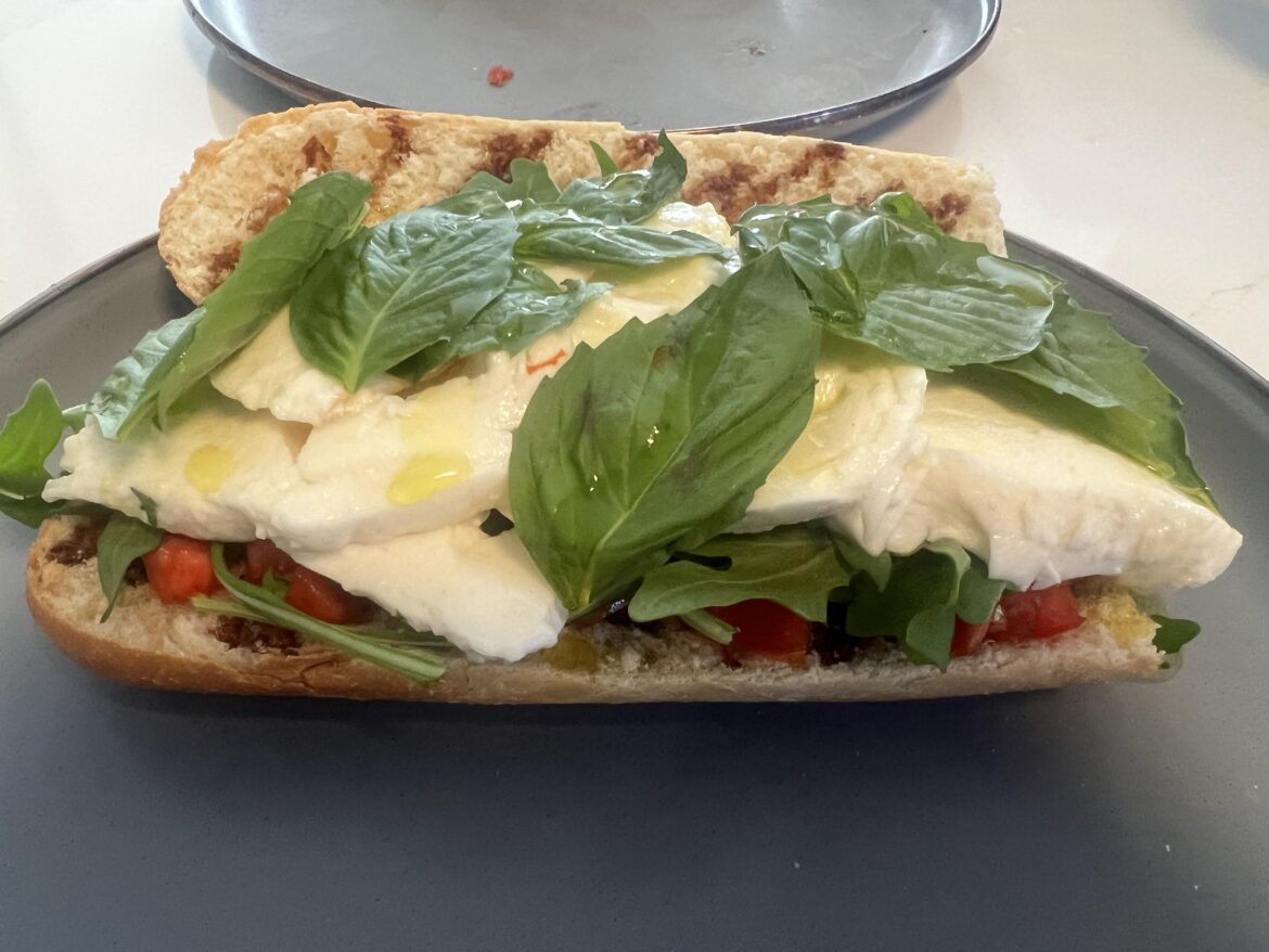 Caprese sandwich